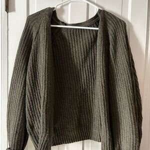 SHEIN Dark Olive Women's Cardigan